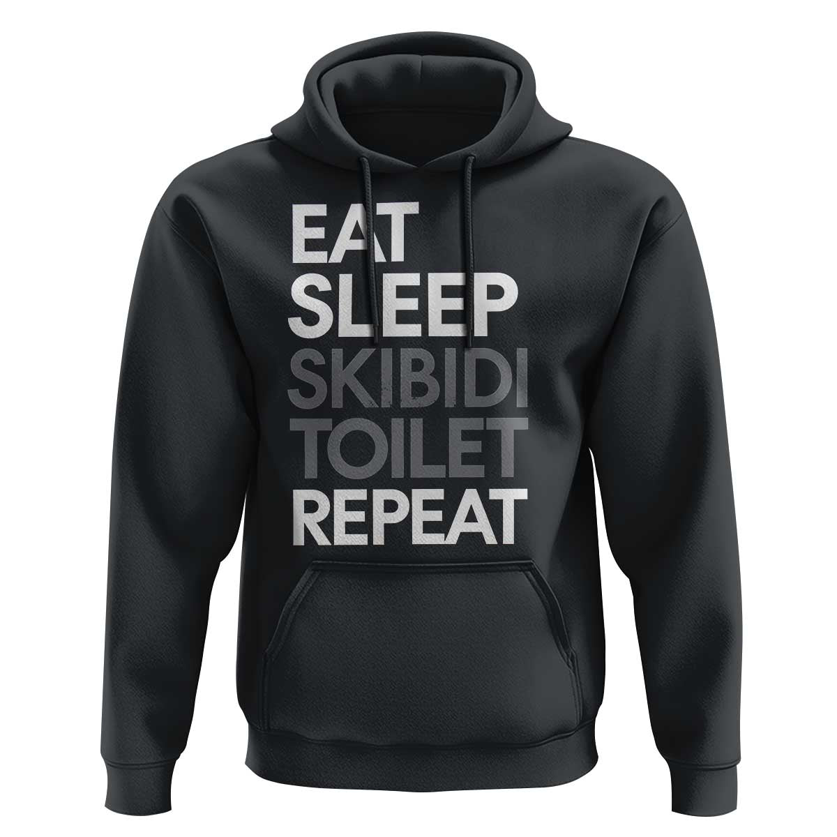 Eat Sleep Skibidi Toilet Repeat Hoodie Funny Gen Alpha Slang