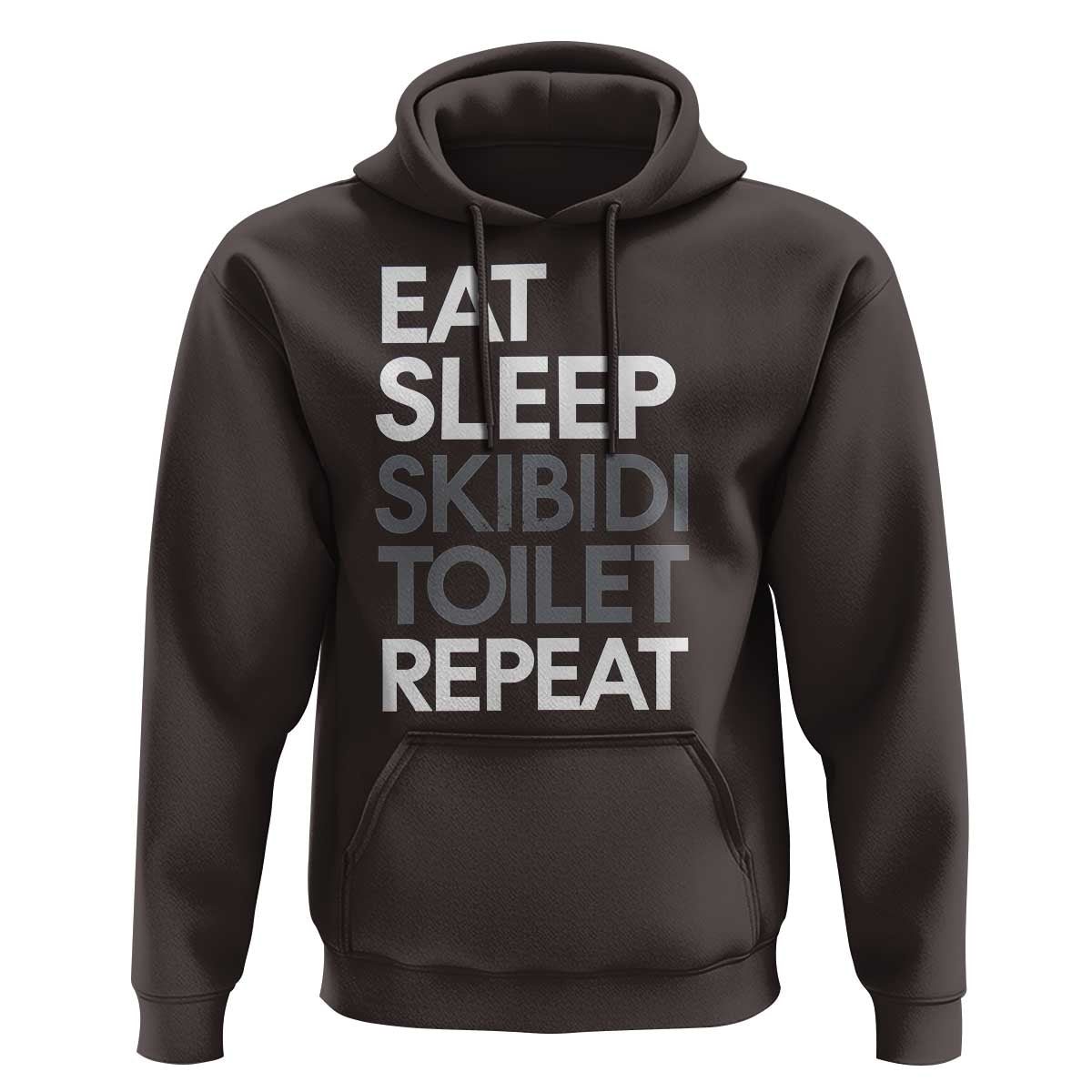 Eat Sleep Skibidi Toilet Repeat Hoodie Funny Gen Alpha Slang