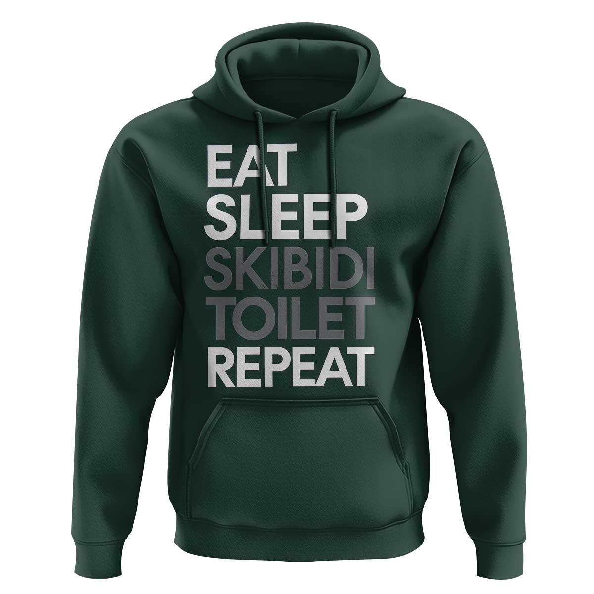 Eat Sleep Skibidi Toilet Repeat Hoodie Funny Gen Alpha Slang