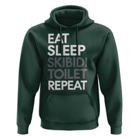 Eat Sleep Skibidi Toilet Repeat Hoodie Funny Gen Alpha Slang