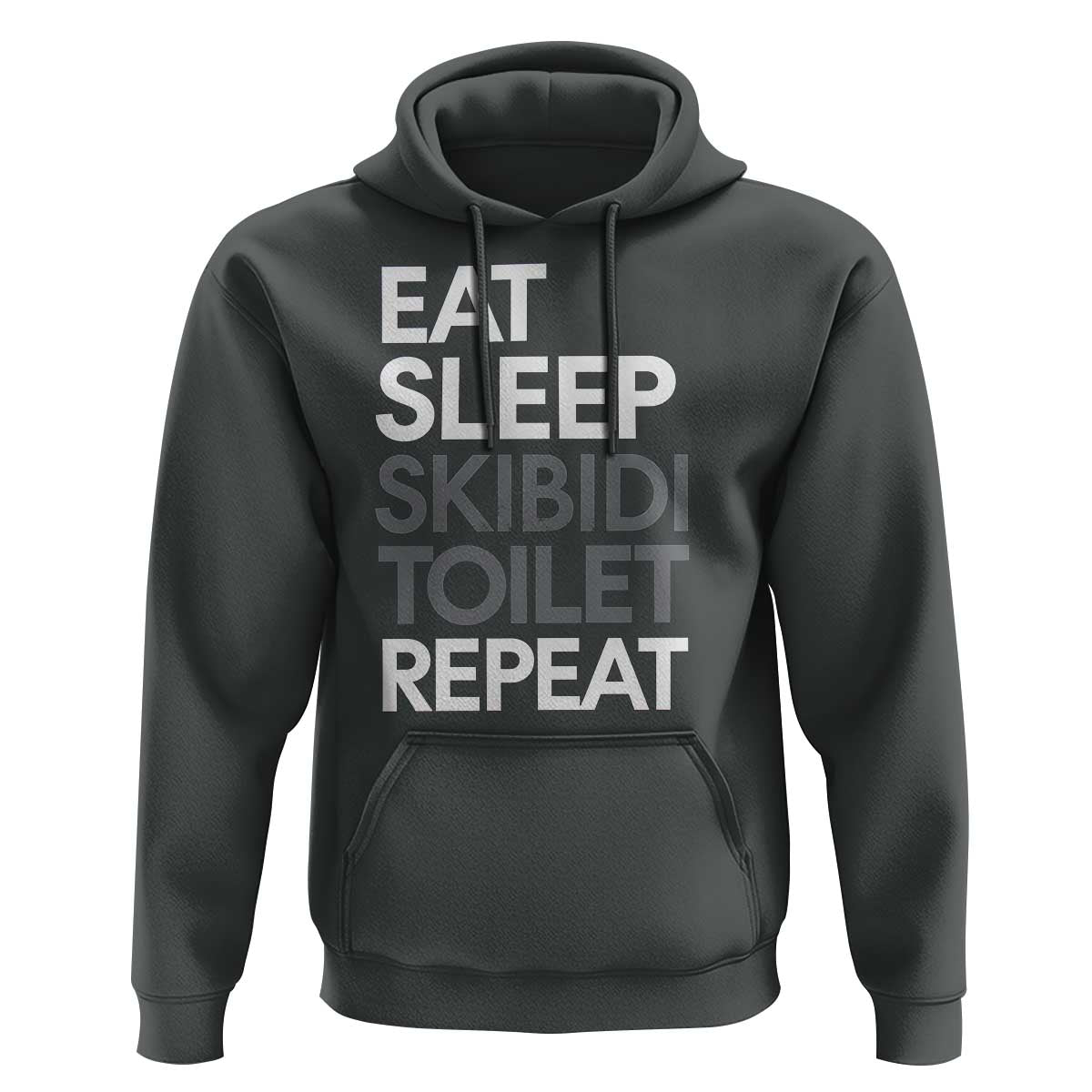 Eat Sleep Skibidi Toilet Repeat Hoodie Funny Gen Alpha Slang