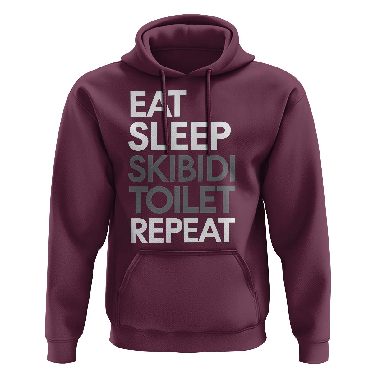 Eat Sleep Skibidi Toilet Repeat Hoodie Funny Gen Alpha Slang