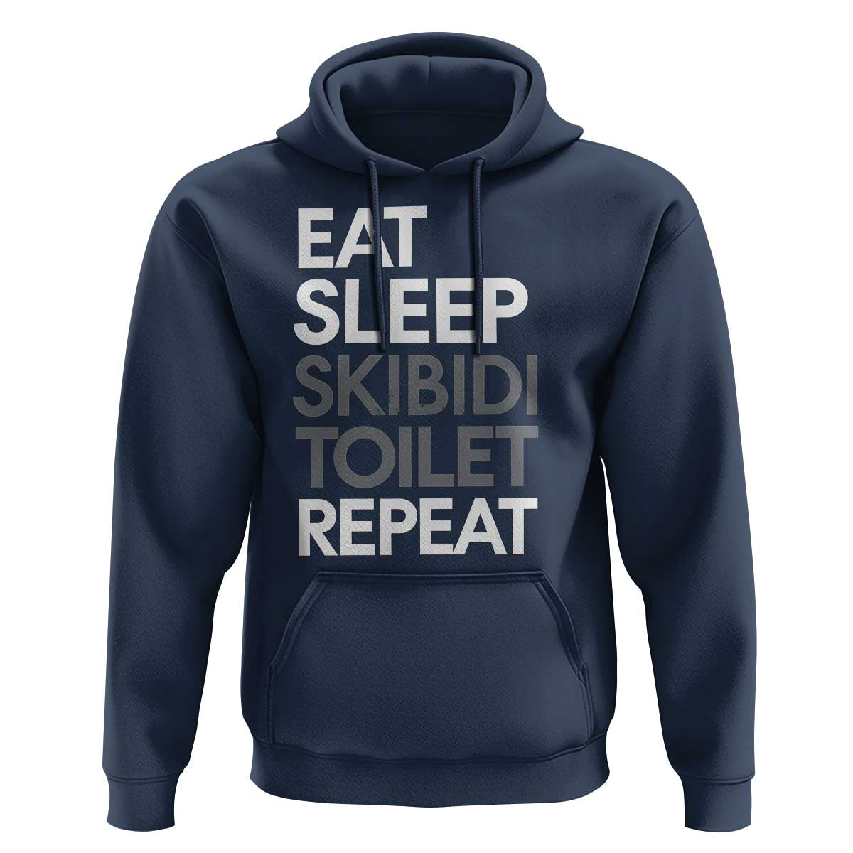 Eat Sleep Skibidi Toilet Repeat Hoodie Funny Gen Alpha Slang