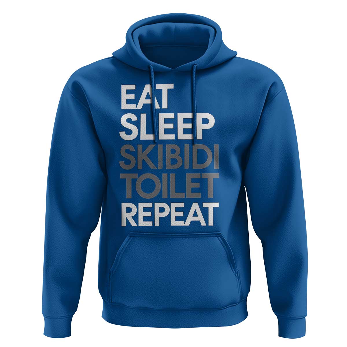 Eat Sleep Skibidi Toilet Repeat Hoodie Funny Gen Alpha Slang