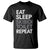 Eat Sleep Skibidi Toilet Repeat T Shirt Funny Gen Alpha Slang - Wonder Print Shop