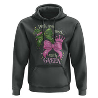 Green and Pink Coquette Bow Hoodie Pink Goes Good With Green