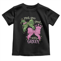 Green and Pink Coquette Bow Toddler T Shirt Pink Goes Good With Green