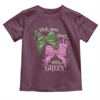 Green and Pink Coquette Bow Toddler T Shirt Pink Goes Good With Green