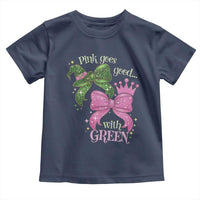 Green and Pink Coquette Bow Toddler T Shirt Pink Goes Good With Green