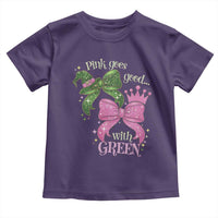 Green and Pink Coquette Bow Toddler T Shirt Pink Goes Good With Green