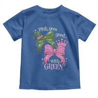 Green and Pink Coquette Bow Toddler T Shirt Pink Goes Good With Green