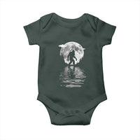 Bigfoot Baby Onesie Sasquatch Under The Moon Cryptid