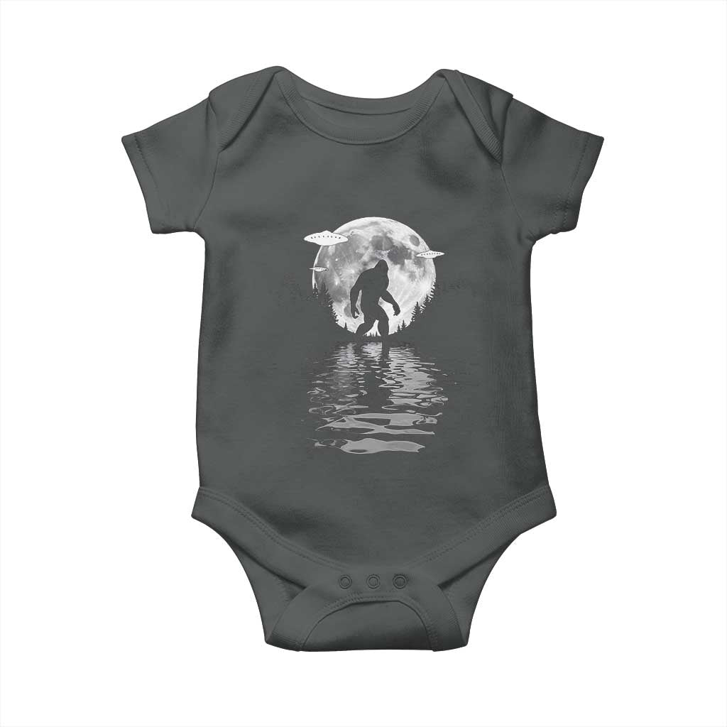 Bigfoot Baby Onesie Sasquatch Under The Moon Cryptid