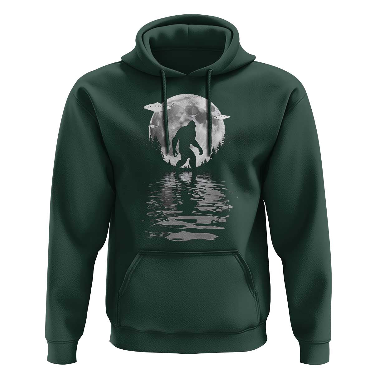 Bigfoot Hoodie Sasquatch Under The Moon Cryptid