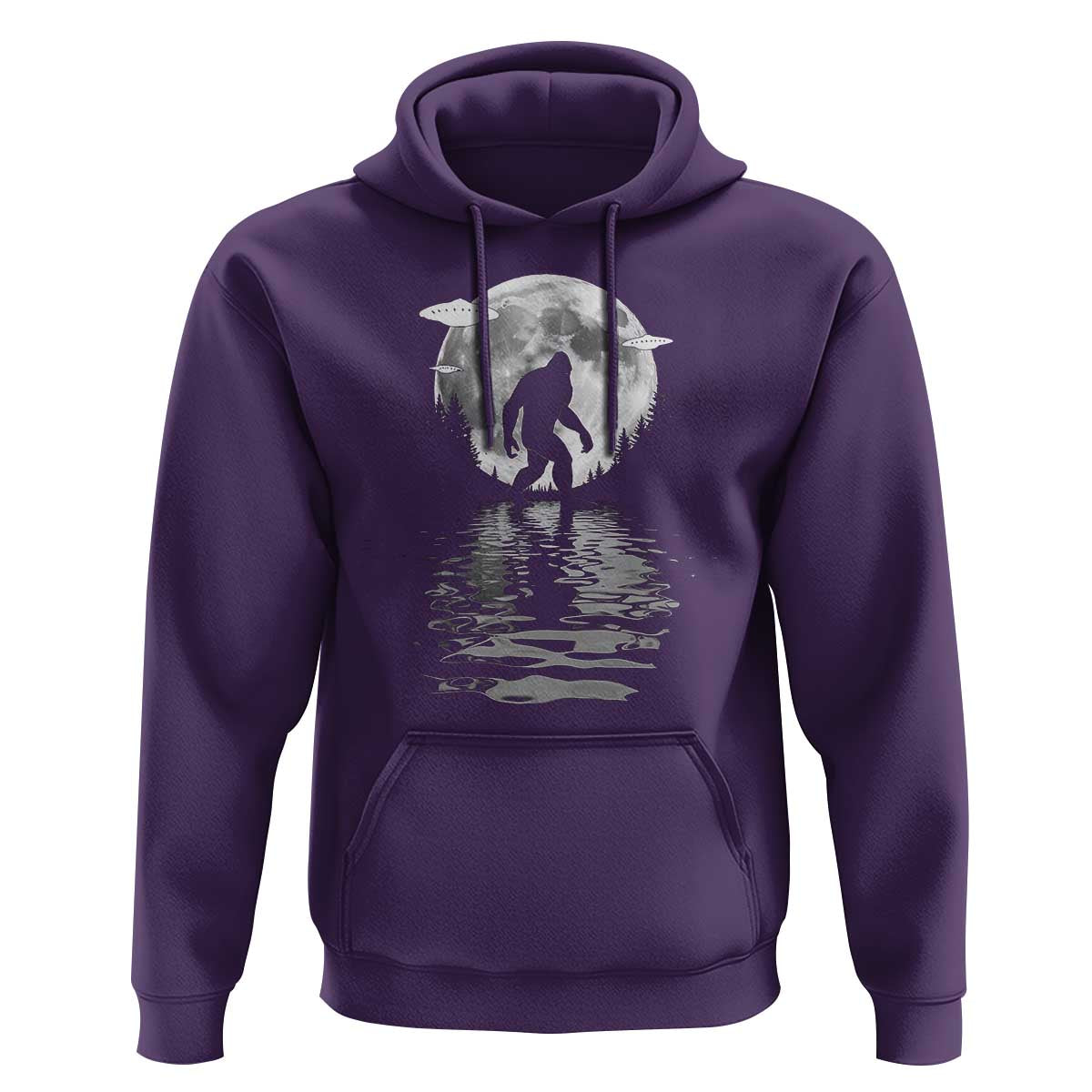 Bigfoot Hoodie Sasquatch Under The Moon Cryptid