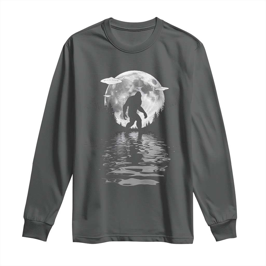 Bigfoot Long Sleeve Shirt Sasquatch Under The Moon Cryptid