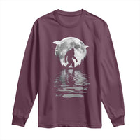 Bigfoot Long Sleeve Shirt Sasquatch Under The Moon Cryptid