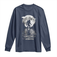 Bigfoot Long Sleeve Shirt Sasquatch Under The Moon Cryptid