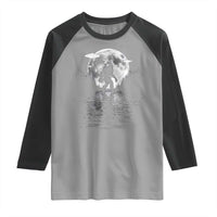 Bigfoot Raglan Shirt Sasquatch Under The Moon Cryptid