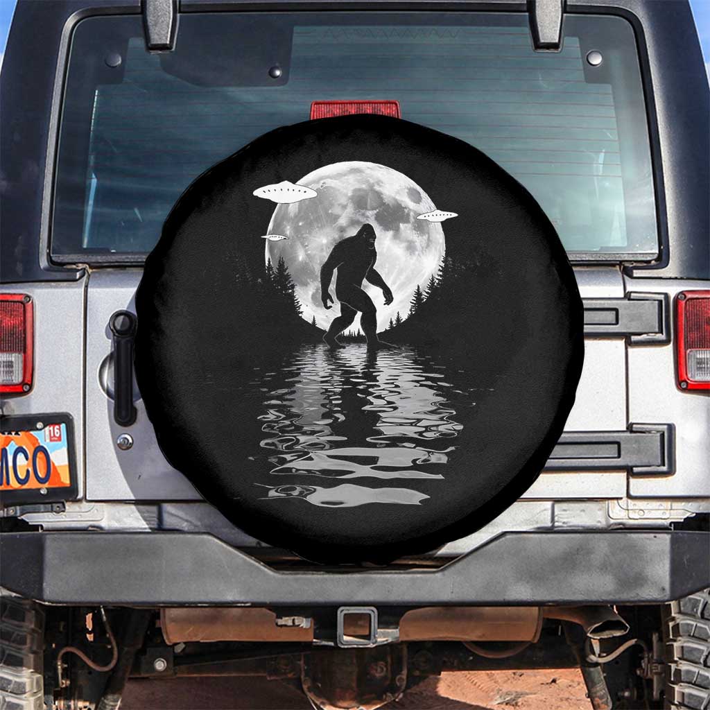 Bigfoot Spare Tire Cover Sasquatch Under The Moon Cryptid