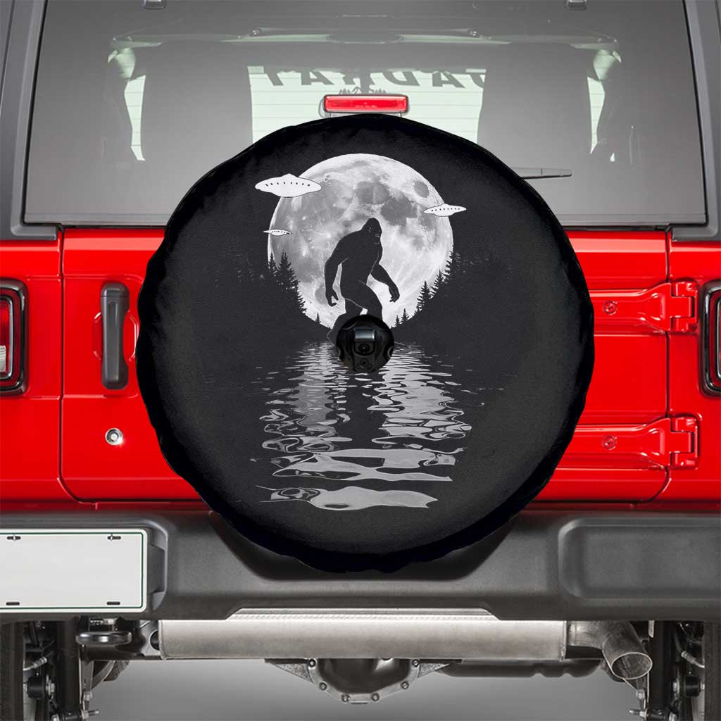 Bigfoot Spare Tire Cover Sasquatch Under The Moon Cryptid