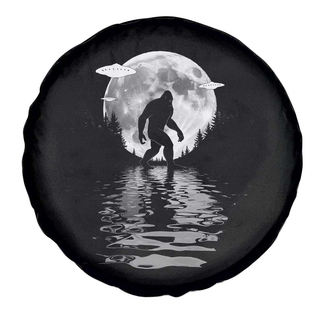Bigfoot Spare Tire Cover Sasquatch Under The Moon Cryptid