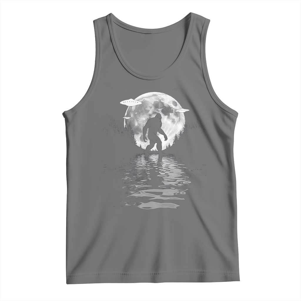 Bigfoot Tank Top Sasquatch Under The Moon Cryptid