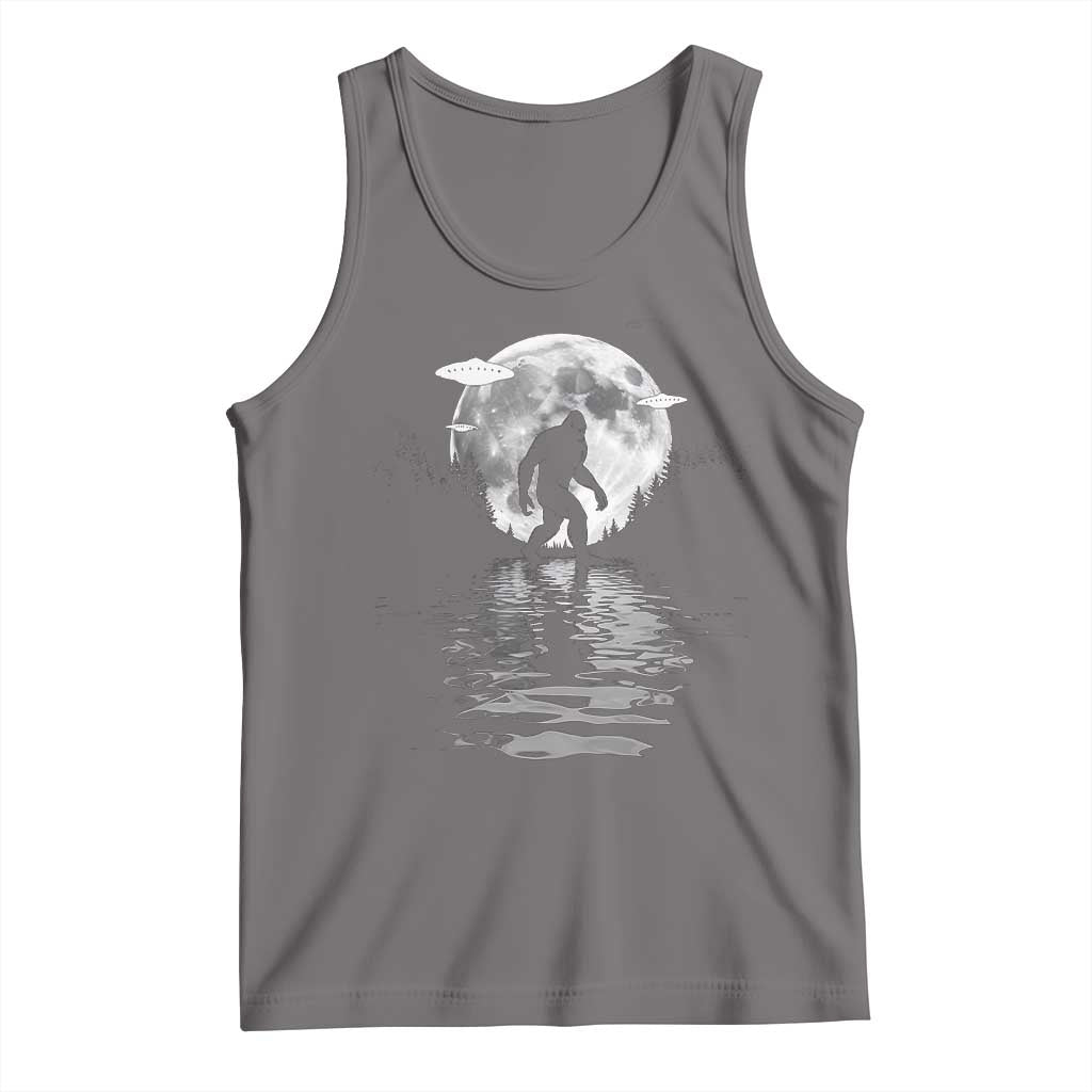 Bigfoot Tank Top Sasquatch Under The Moon Cryptid