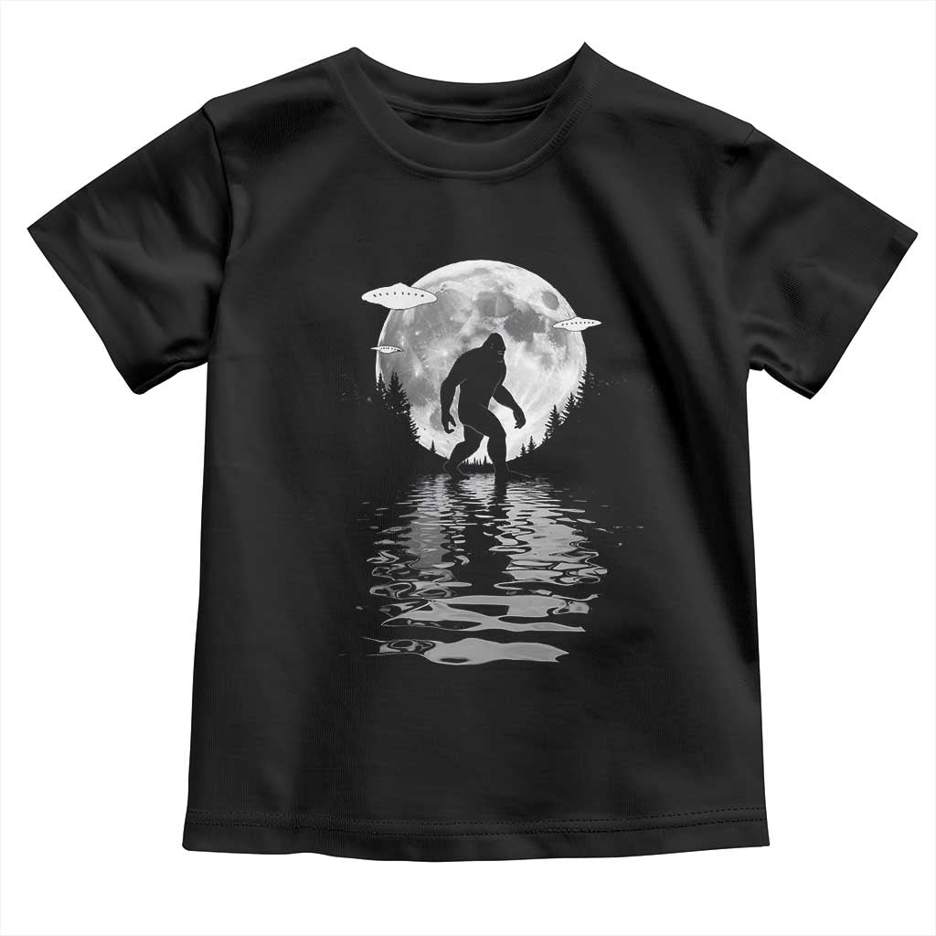 Bigfoot Toddler T Shirt Sasquatch Under The Moon Cryptid