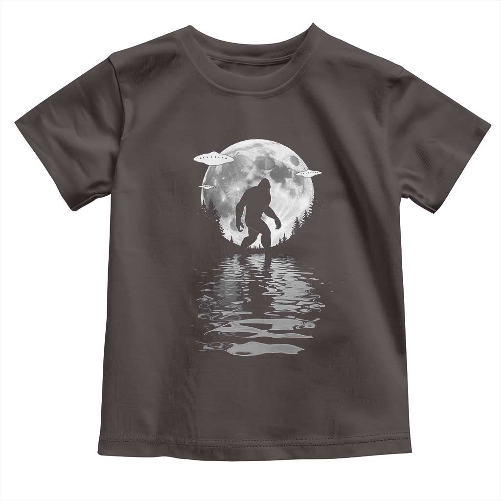 Bigfoot Toddler T Shirt Sasquatch Under The Moon Cryptid