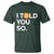 Funny Bitcoin T Shirt Bitcoin I Told You So Funny BTC Crypto Cryptocurrency Trader - Wonder Print Shop