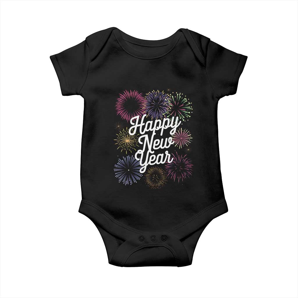 Happy New Year 2025 Baby Onesie Fireworks Party Supplies Family Matching