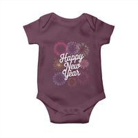 Happy New Year 2025 Baby Onesie Fireworks Party Supplies Family Matching