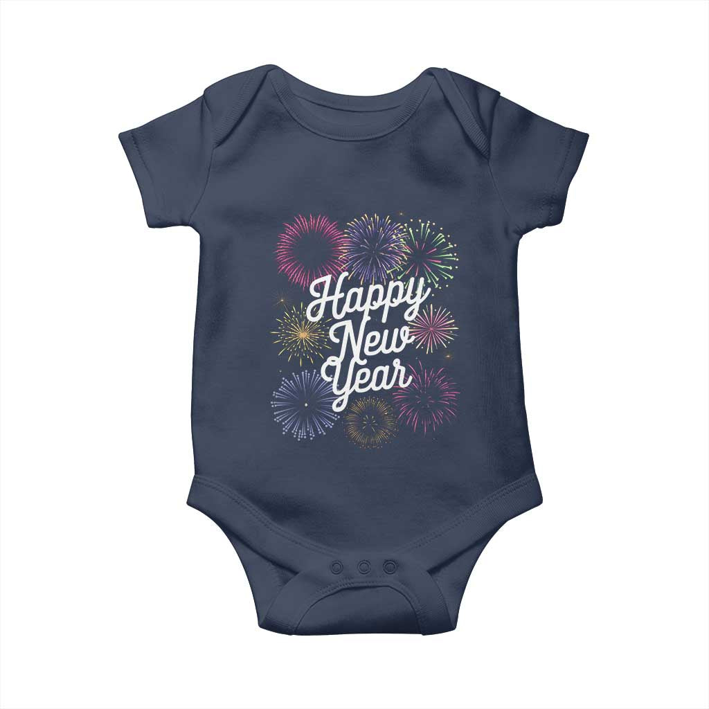 Happy New Year 2025 Baby Onesie Fireworks Party Supplies Family Matching