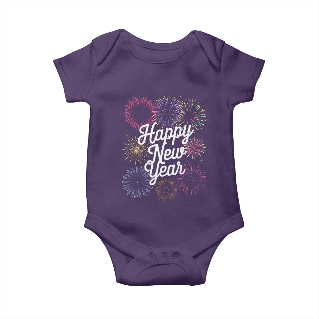 Happy New Year 2025 Baby Onesie Fireworks Party Supplies Family Matching