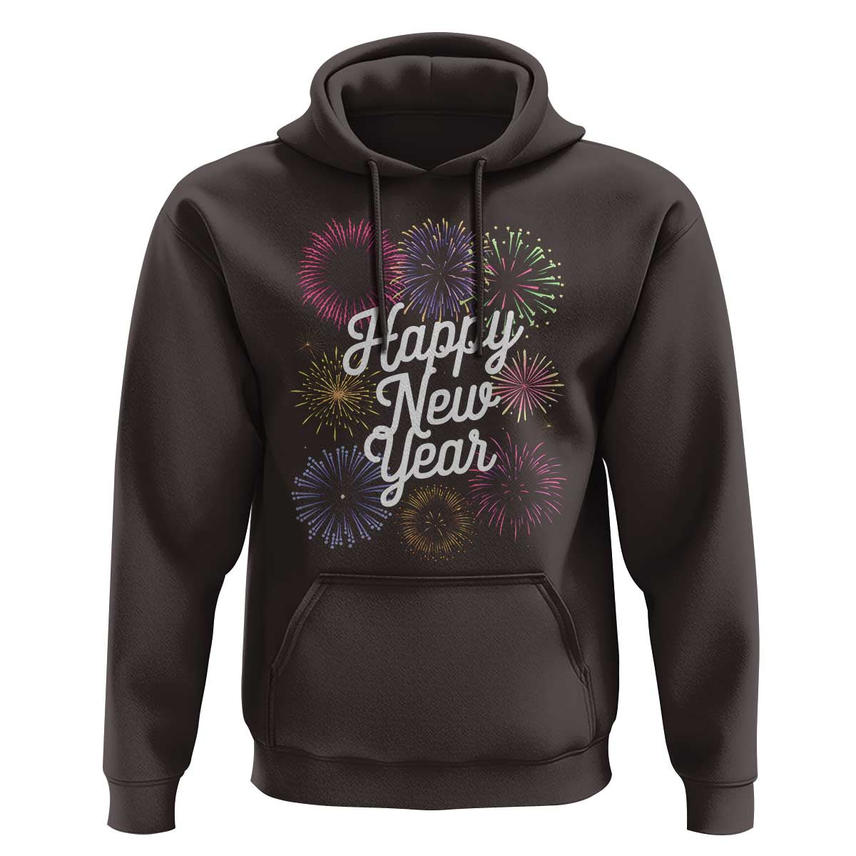 Happy New Year 2025 Hoodie Fireworks Party Supplies Family Matching