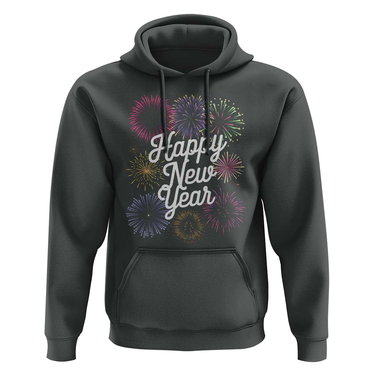 Happy New Year 2025 Hoodie Fireworks Party Supplies Family Matching