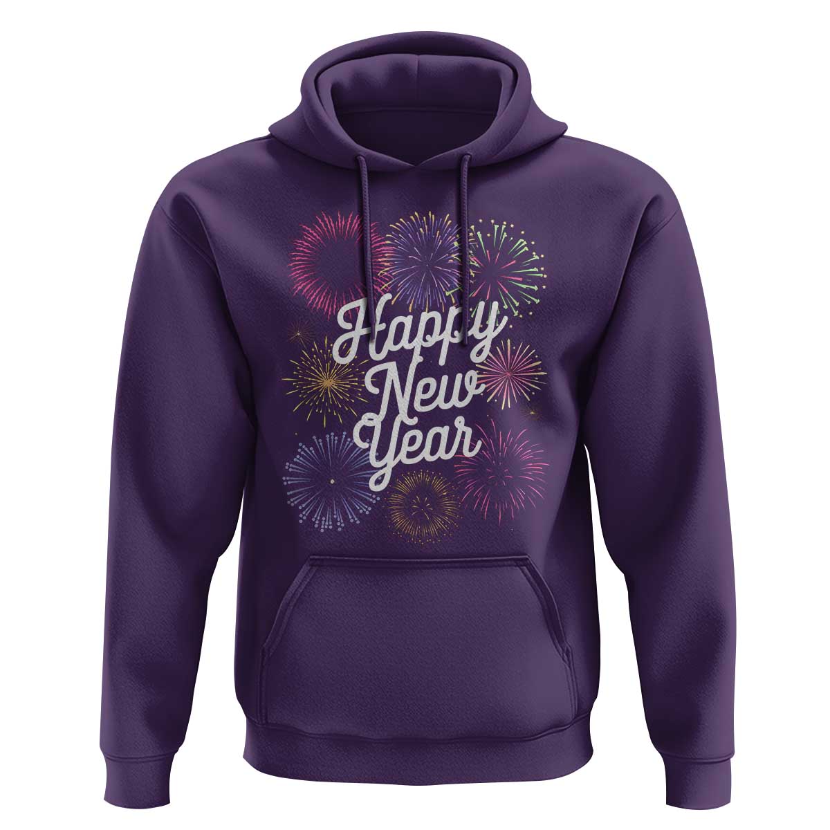 Happy New Year 2025 Hoodie Fireworks Party Supplies Family Matching