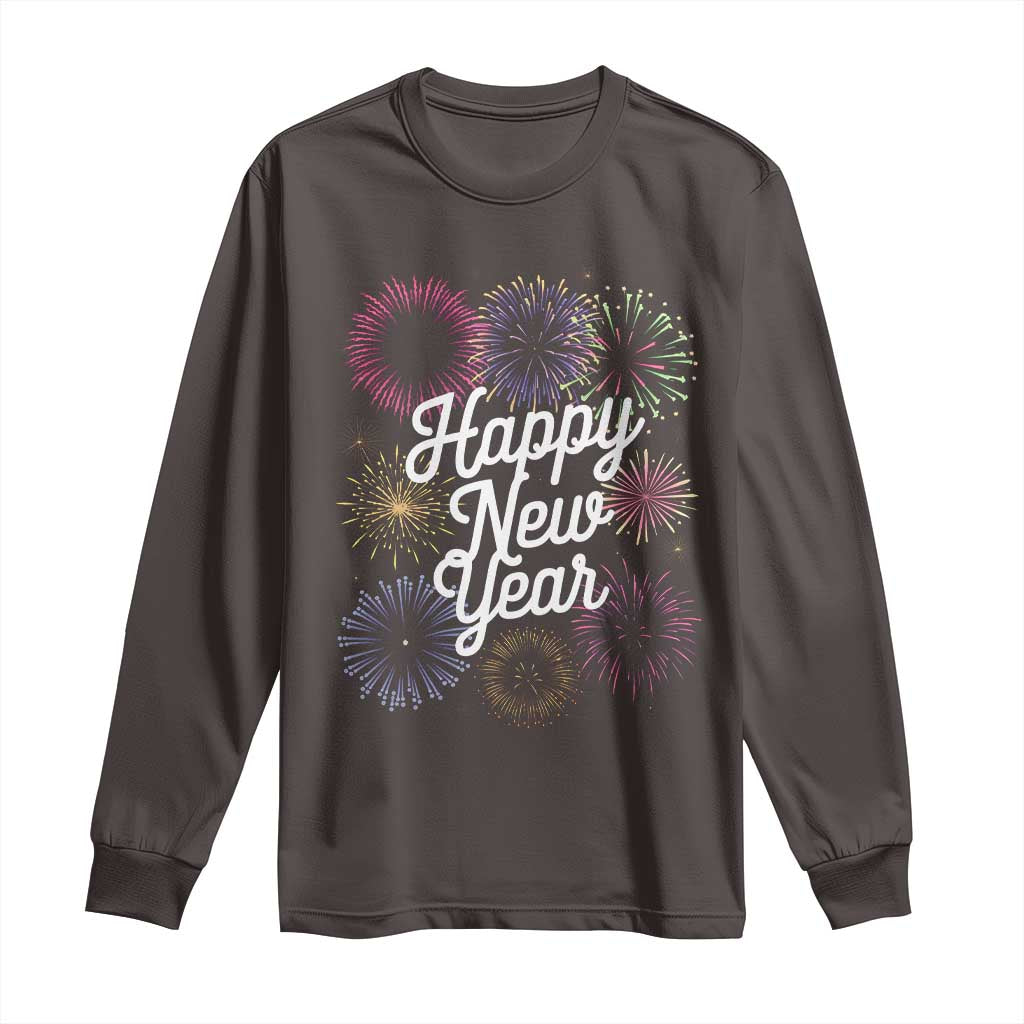 Happy New Year 2025 Long Sleeve Shirt Fireworks Party Supplies Family Matching