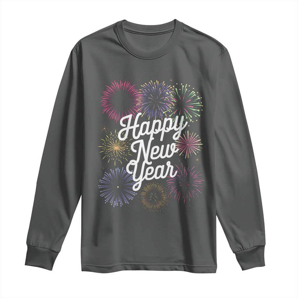 Happy New Year 2025 Long Sleeve Shirt Fireworks Party Supplies Family Matching