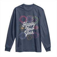 Happy New Year 2025 Long Sleeve Shirt Fireworks Party Supplies Family Matching