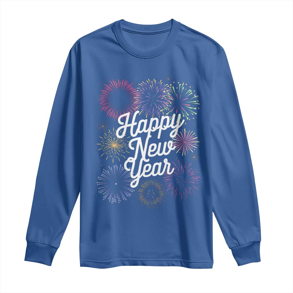 Happy New Year 2025 Long Sleeve Shirt Fireworks Party Supplies Family Matching
