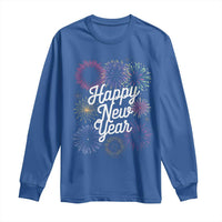 Happy New Year 2025 Long Sleeve Shirt Fireworks Party Supplies Family Matching
