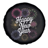 Happy New Year 2025 Spare Tire Cover Fireworks Party Supplies Family Matching
