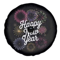 Happy New Year 2025 Spare Tire Cover Fireworks Party Supplies Family Matching