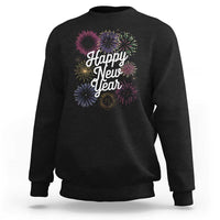 Happy New Year 2025 Sweatshirt Fireworks Party Supplies Family Matching - Wonder Print Shop