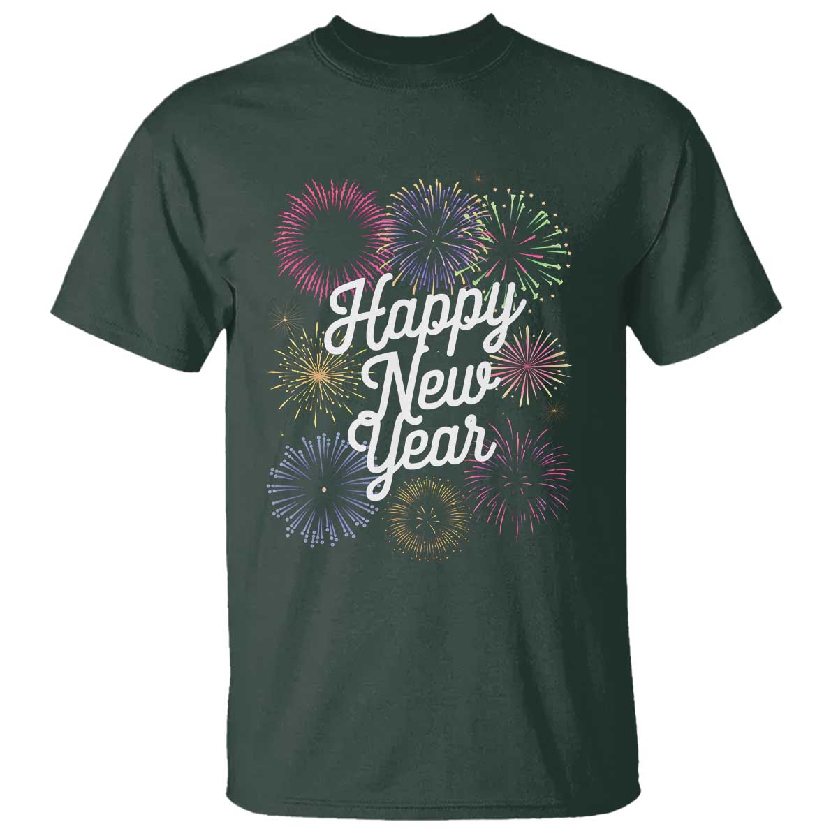 Happy New Year 2025 T Shirt Fireworks Party Supplies Family Matching - Wonder Print Shop