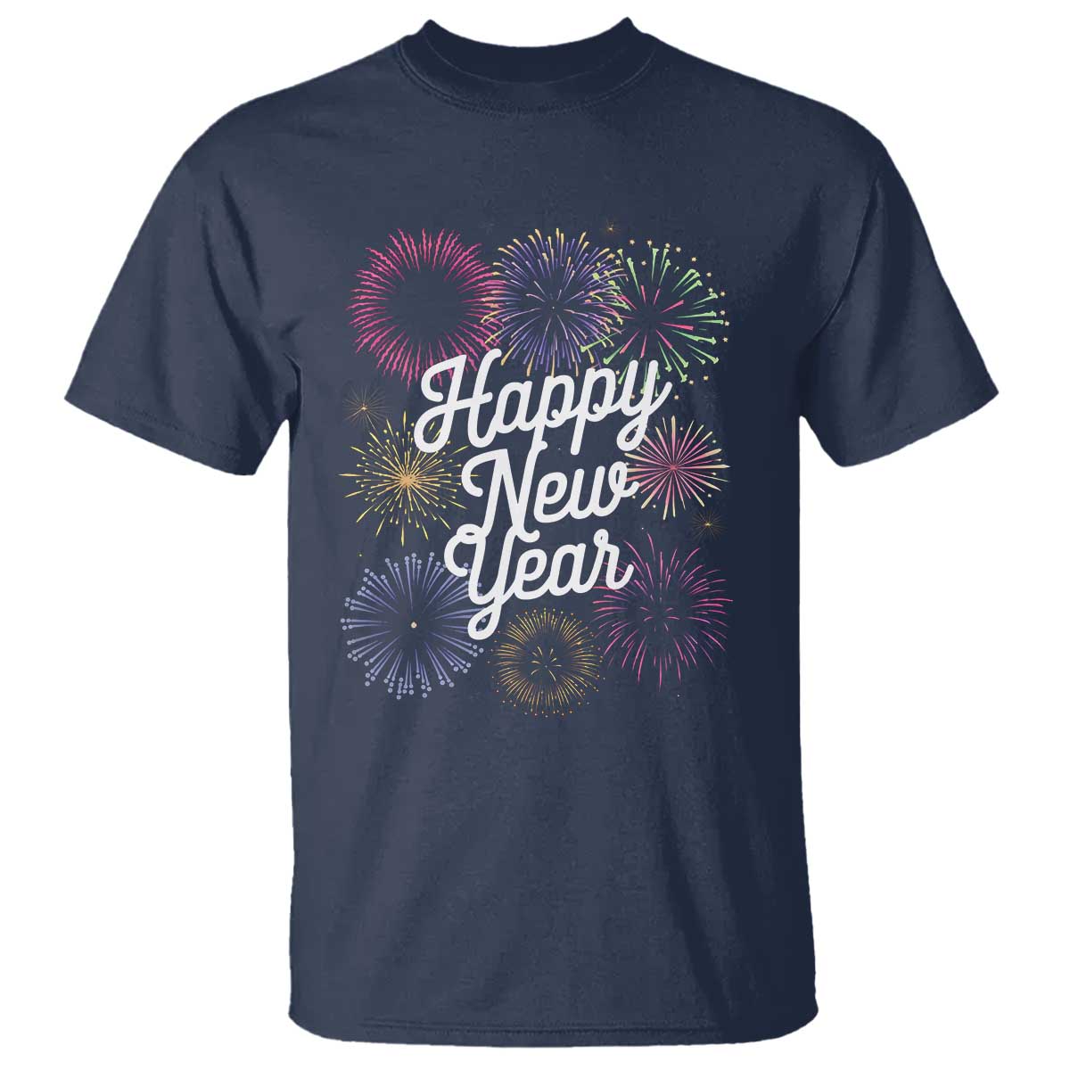 Happy New Year 2025 T Shirt Fireworks Party Supplies Family Matching - Wonder Print Shop