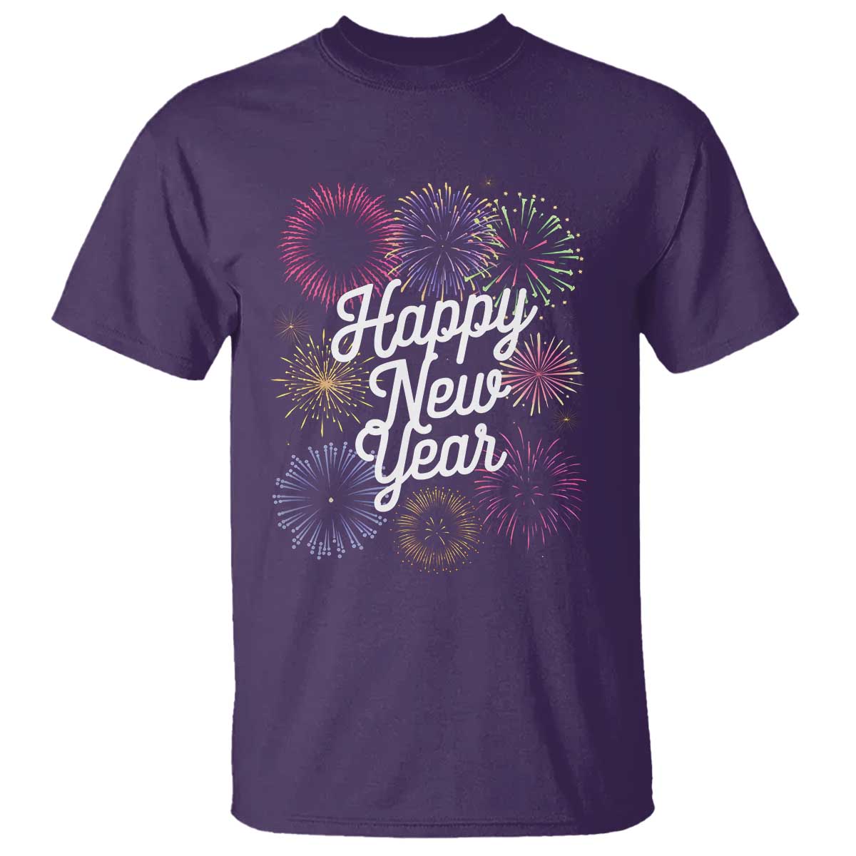 Happy New Year 2025 T Shirt Fireworks Party Supplies Family Matching - Wonder Print Shop