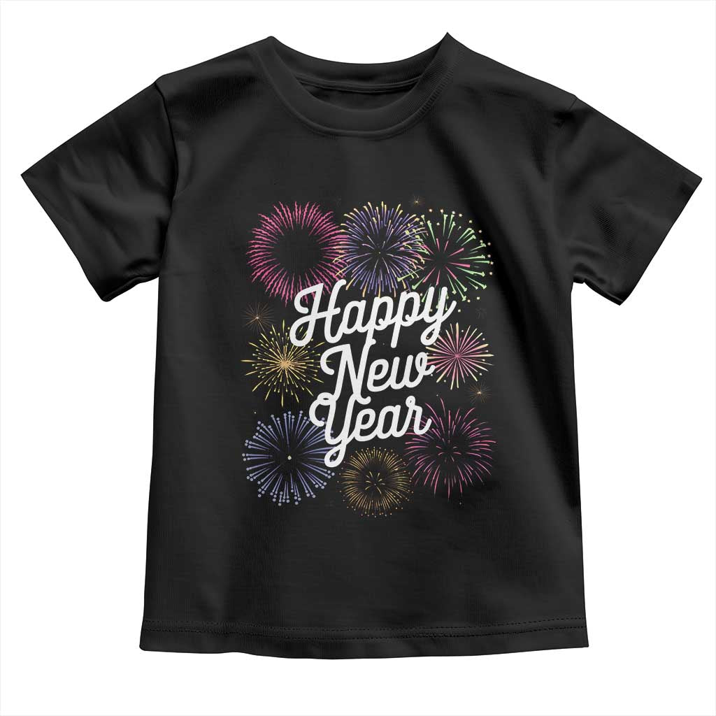 Happy New Year 2025 Toddler T Shirt Fireworks Party Supplies Family Matching